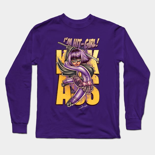 I'm Hit Girl Long Sleeve T-Shirt by renatodsc